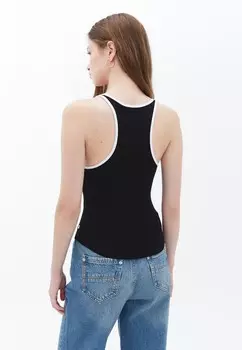 Топ BLENDED SCOPE NECK OXXO, черный