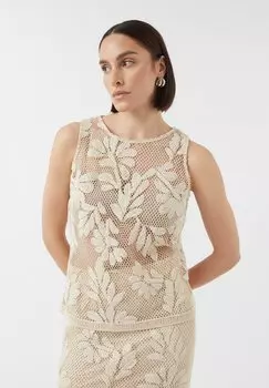 Топ Blouse comma, бежевый