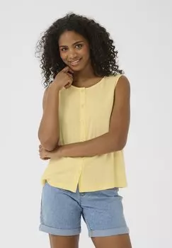 Топ Blouse Kaffe, светло-желтый
