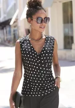 Топ Blouse LASCANA, черный