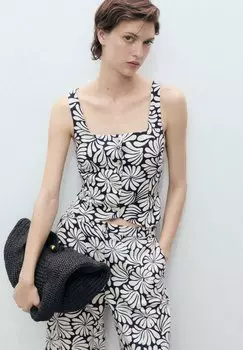 Топ Blouse Mango, кремовый
