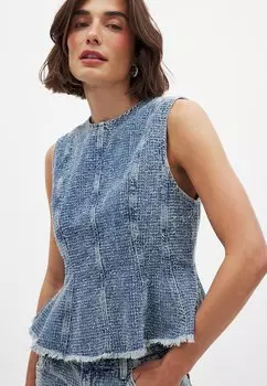 Топ Blouse NA-KD, синий