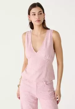 Топ Blouse Stradivarius, светло-розовый