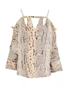 Топ Blumarine, бежевый