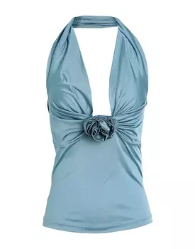 Топ Blumarine, лазурный