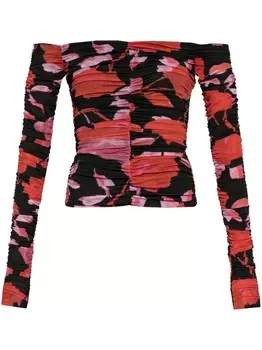 Топ Blumarine с драпировкой, черный