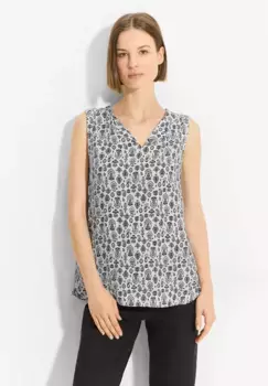 Топ-блузка Cecil, выполненная из мягкой вискозы, белый