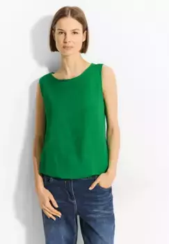 Топ-блузка Cecil, выполненная из мягкой вискозы, зеленый