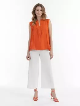Топ блузки с кружевом Usha, оранжевый
