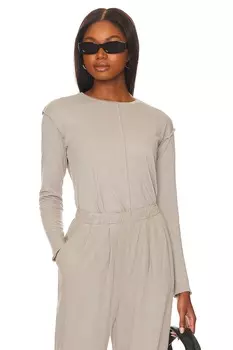 Топ Bobi Long Sleeve Seam, цвет Lead