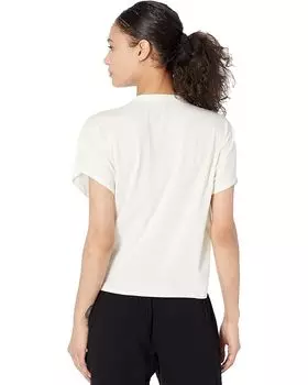 Топ bobi Los Angeles Lightweight Jersey Dolman Tie Front Top, кремовый