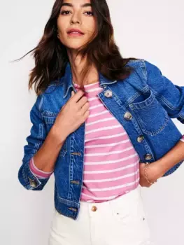 Топ Boden Arabella Stripe, цвет pink/ivory