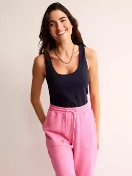 Топ Boden Double Layer Scoop Neck Vest, темно-синий