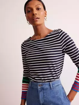 Топ Boden Ella Breton Stripe, цвет navy/multi