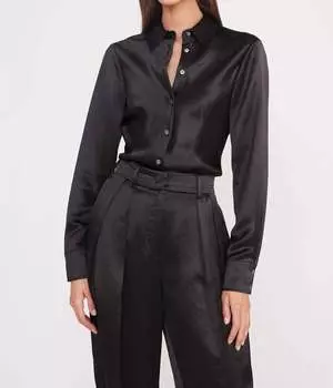 Топ Bogart черного цвета STAUD