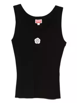 Топ Boke Flower 2.0' в рубчик с вышивкой KENZO, черный