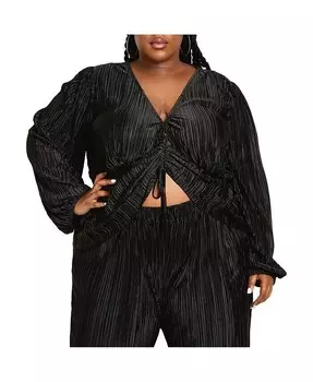 Топ больших размеров Hailee CITY CHIC, черный