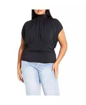 Топ больших размеров Kay без рукавов CITY CHIC, черный