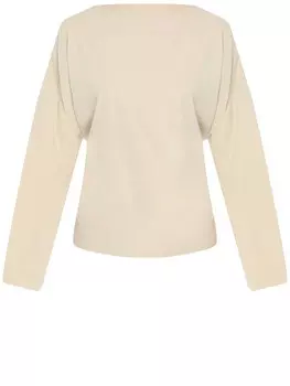 Топ Bottega Veneta Cotton and silk, бежевый