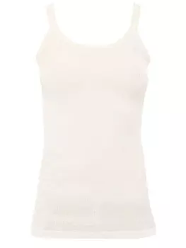 Топ Bottega Veneta Lightweight cotton, кремовый