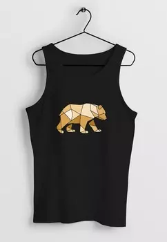 Топ BR GRAFIK OUTDOOR POLYGON MOTIVE NATUR FASHION STREETSTYLE MUSKEL Neverless, черный