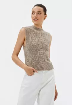 Топ Braiding Design Koton, коричневый