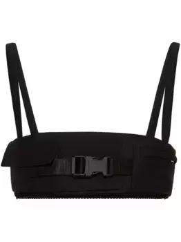 Топ-бралетт Radzimir с пряжкой MIU MIU, черный