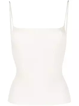 Топ Breton в рубчик AERON, белый