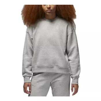 Топ brooklyn флисовая толстовка с круглым вырезом размер азия Air Jordan, серый