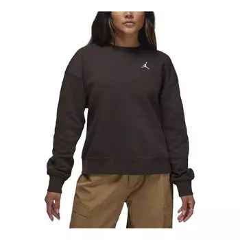 Топ brooklyn флисовая толстовка с круглым вырезом размер азия Air Jordan, коричневый