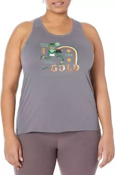 Топ Brooks Distance Tank 2.0, цвет Heather Asphalt/Run Lucky