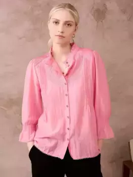 Топ Brora Pintuck Silk Blend, цвет rose