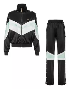 Топ/Брюки Спортивный костюм в полоску Philipp Plein, черный