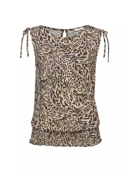 Топ Buffalo Shirt, цвет beige-jeansblau bedruckt