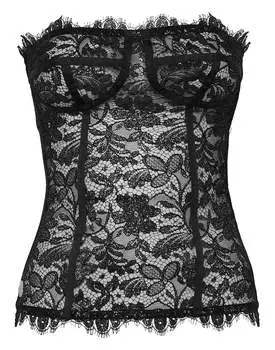 Топ-бюстье кружево PHILIPP PLEIN, черный