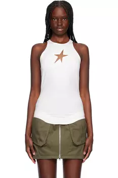 Топ-бюстье с бретелями-стропами Star Mugler, белый