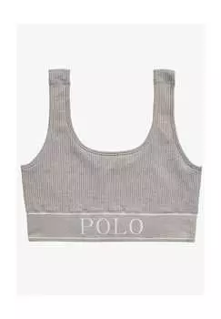 Топ-Бюстье с круглым вырезом Polo Ralph Lauren, серый
