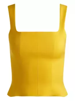 Топ-бюстье с квадратным вырезом Alice + Olivia, желтый
