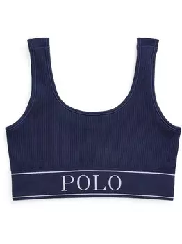 Топ-Бюстье с овальным вырезом Polo Ralph Lauren, синий