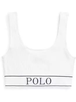 Топ-Бюстье с овальным вырезом Polo Ralph Lauren, белый