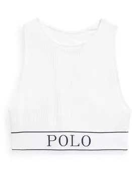 Топ-Бюстье с воротником Polo Ralph Lauren, белый