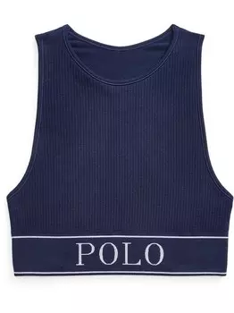 Топ-Бюстье с воротником Polo Ralph Lauren, синий