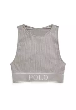 Топ-бюстье с воротником POLO RALPH LAUREN, цвет Heather Grey