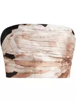 Топ-бюстье со сборками Hemant And Nandita, нейтральный