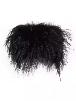 Топ-бюстье Zaina с перьями Lamarque, черный