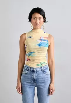 Топ BUTTERFLIES MOSCHINO, кремовый