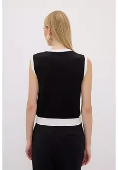 Топ BUTTON AND POCKET DETAILED adL, черный