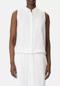 Топ Button-down blouse comma casual identity, белый