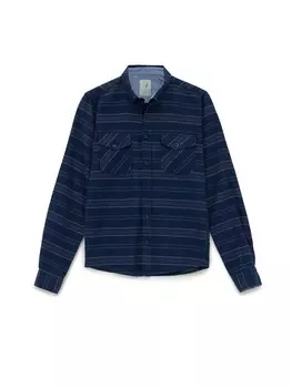 Топ By Diess Collection Regular fit Button Up, цвет Navy/Light blue