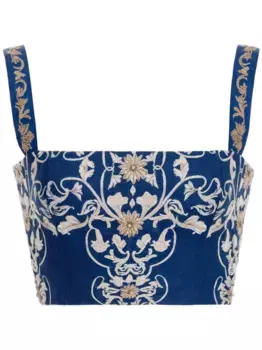 Топ Cacao Ribbons AGUA BY AGUA BENDITA, синий